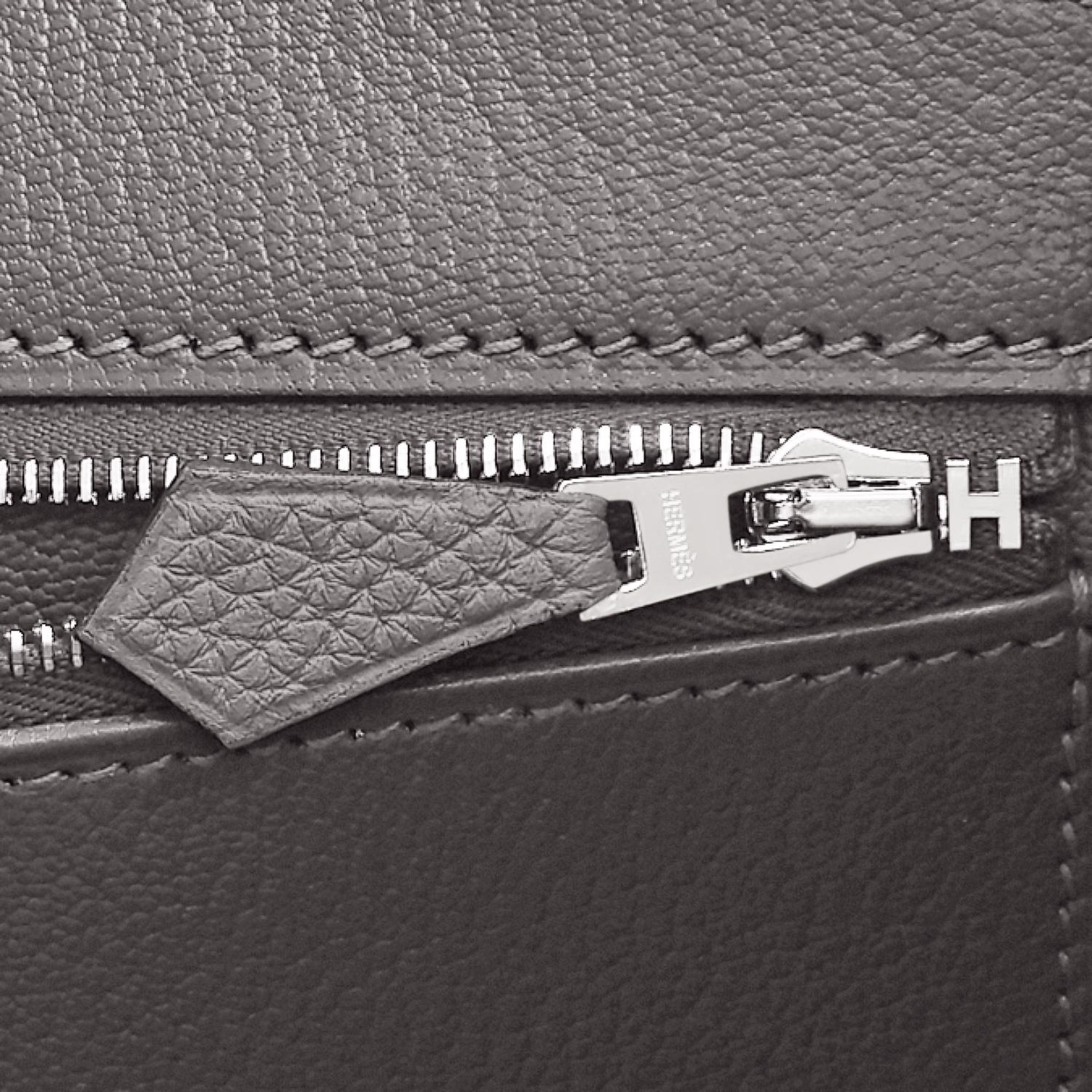Hermes Birkin 35cm Gris Meyer Togo Grey Palladium Hardware Bag U Stamp, 2022 2