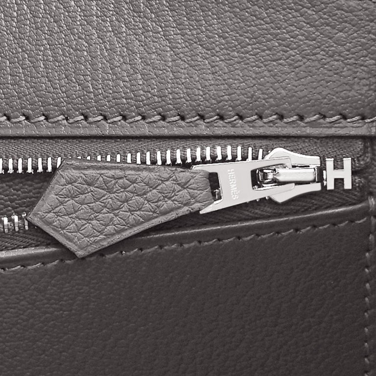Hermès Birkin 35 HSS Trench & Gris Perle Togo Permabrass Hardware - 20