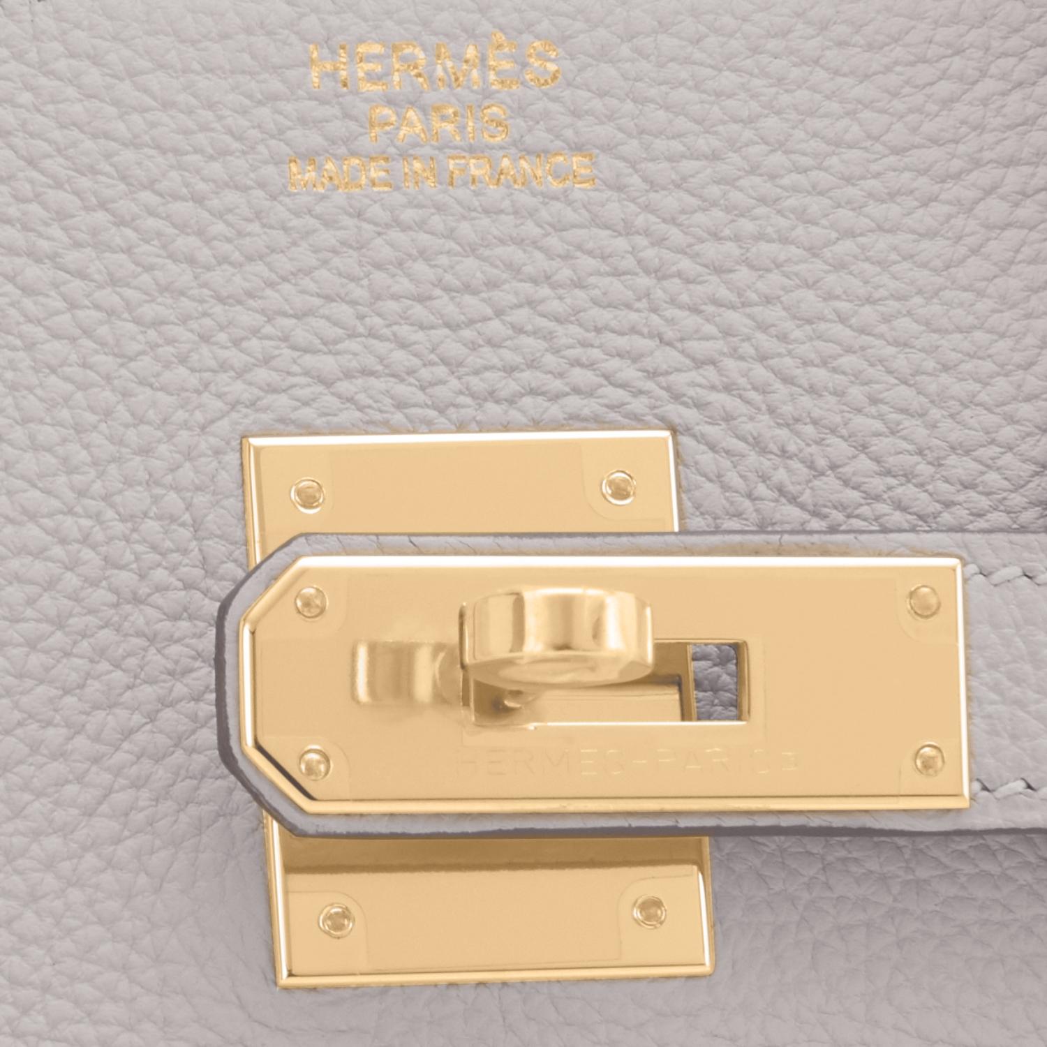 Hermes Birkin 35cm Gris Perle Pearl Gray Gold Hardware Y Stamp, 2020 5