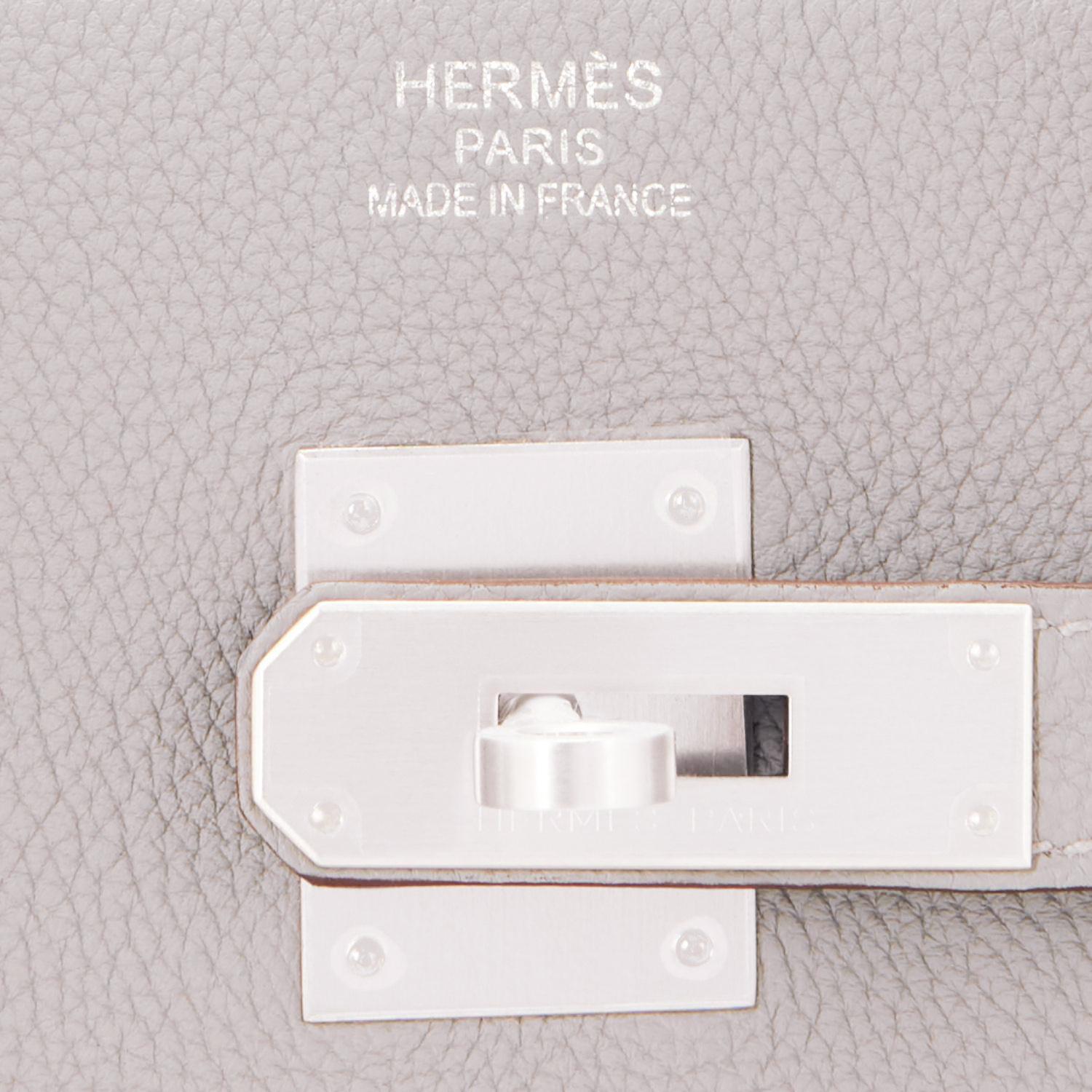 Hermes Birkin 35cm Gris Perle Togo Pearl Gray Palladium Hardware Y Stamp, 2020 5