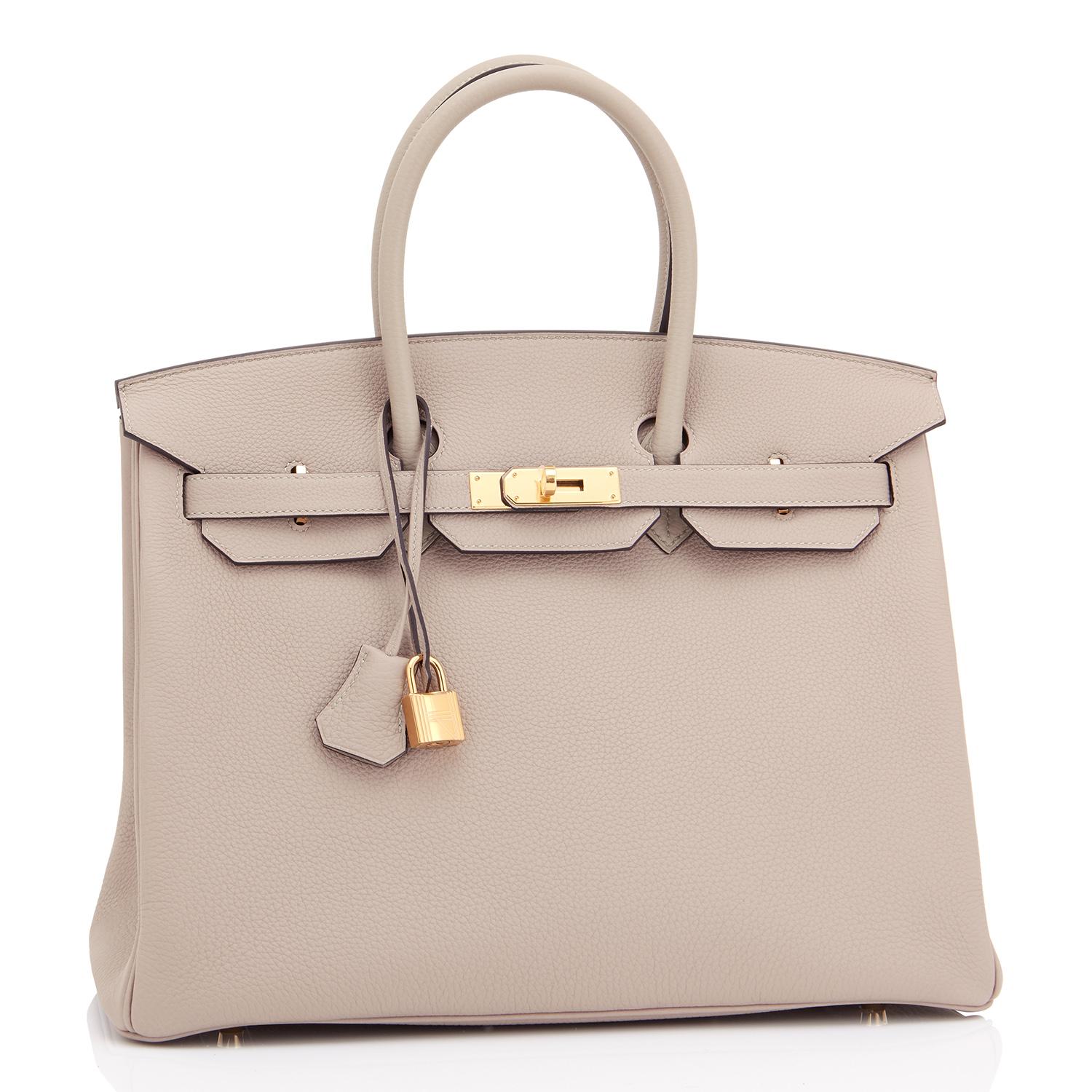 Hermes Birkin 35cm Gris Tourterelle Dove Grey Togo Gold Hardware 3