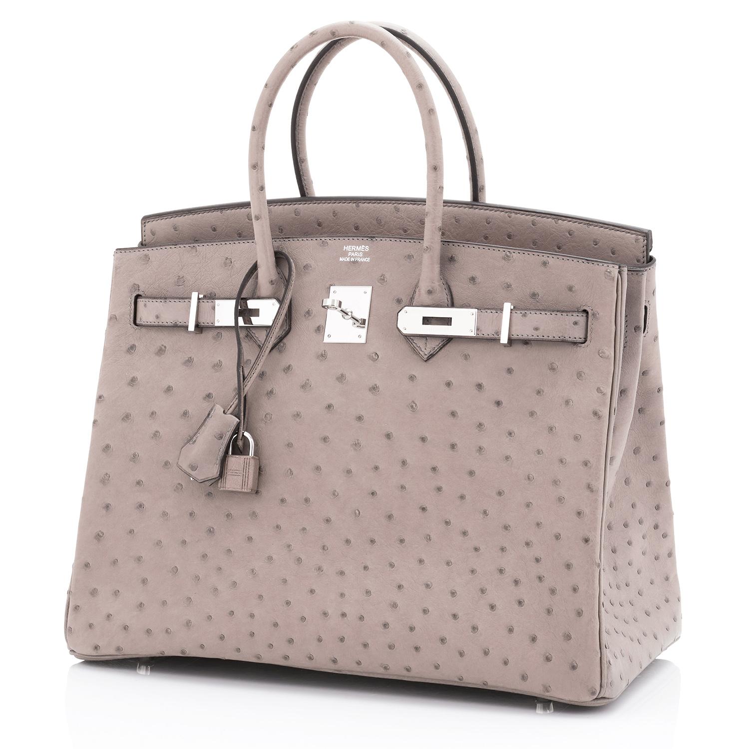 hermes gris tourterelle ostrich