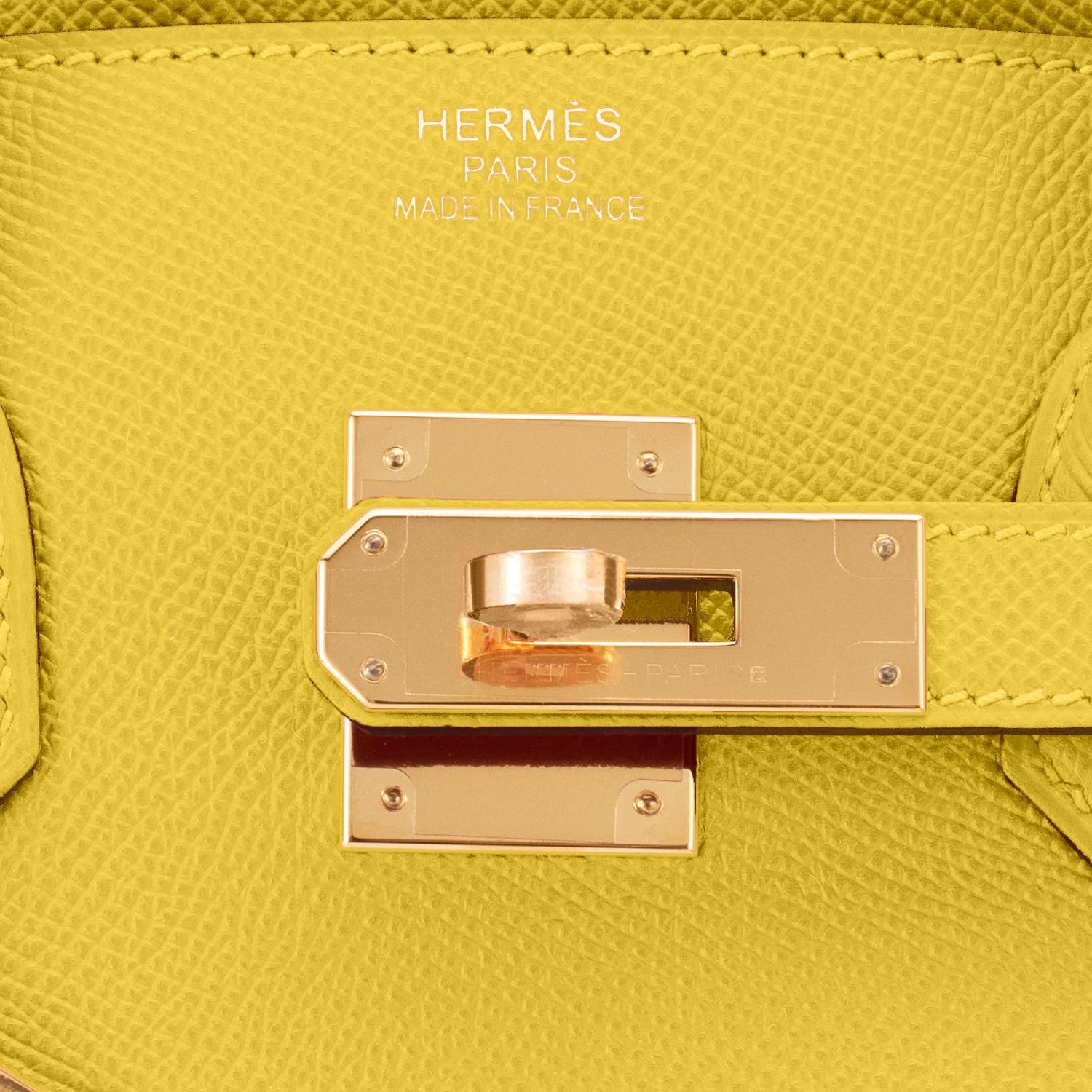 Hermes Birkin 35cm Lime Epsom Gold Hardware Birkin New 3