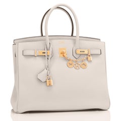 Hermes Birkin 35cm Nata Off White Cream Gold Hardware U Stamp, 2022