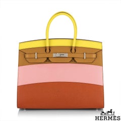 Hermés Birkin 35cm Sellier Sunrise Rainbow Epsom PHW
