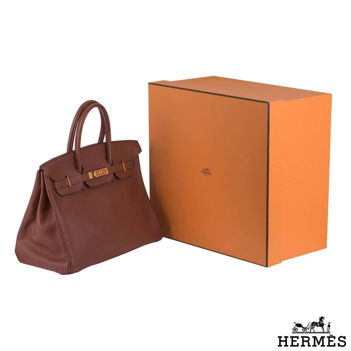 Women's Hermes Birkin 35cm Sienne Handbag