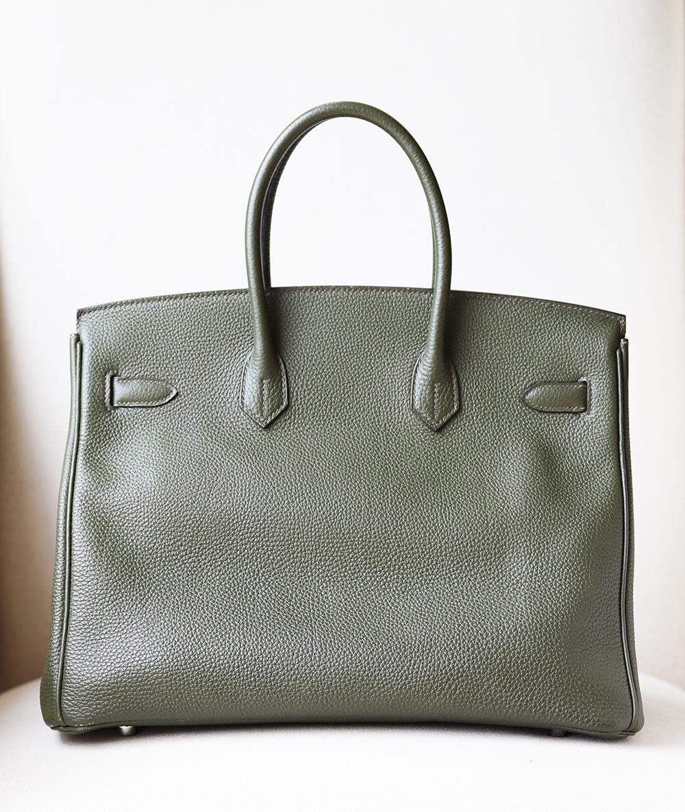 Gray Hermès Birkin 35CM Togo Palladium H/W Bag