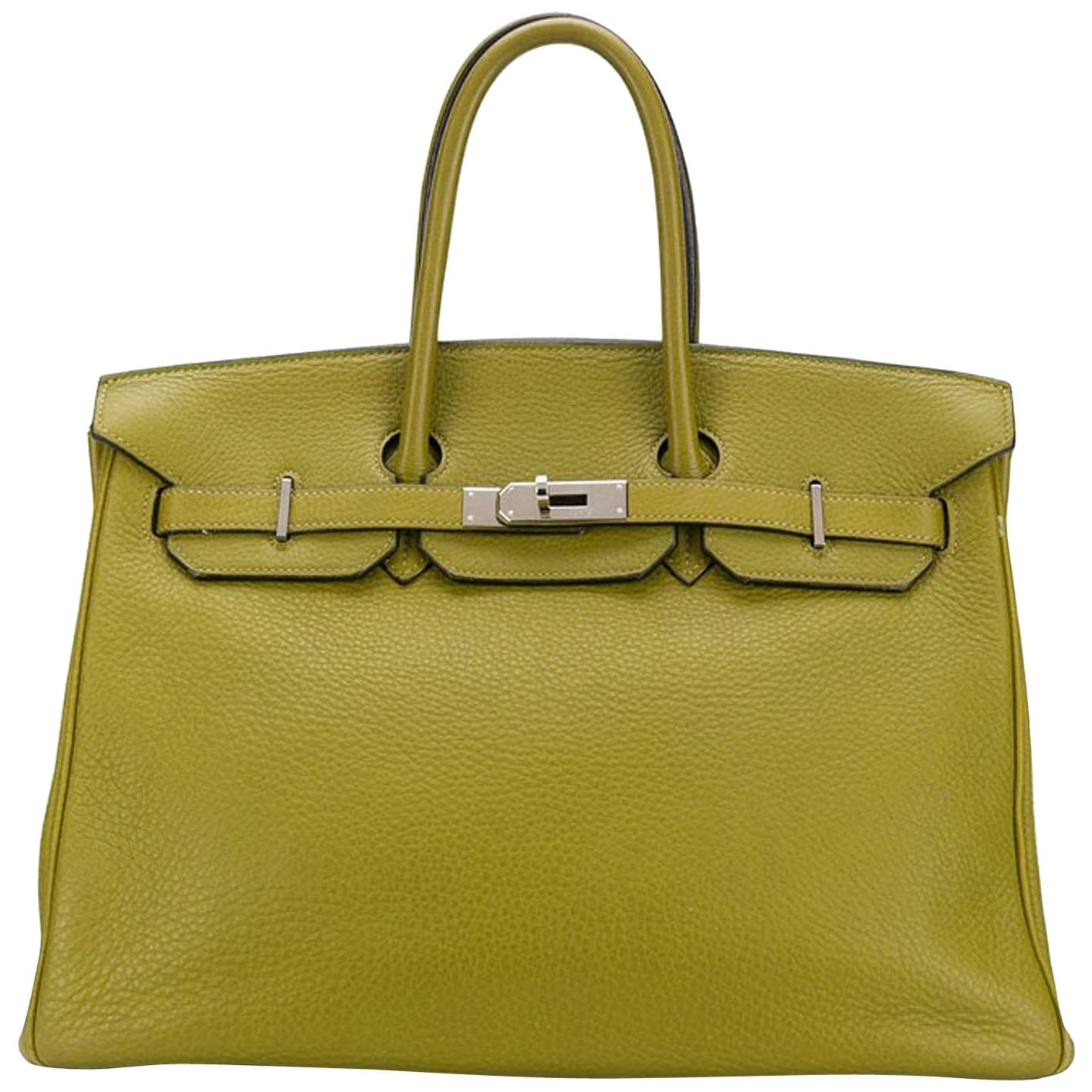 Hermès Birkin 35cm Vert Anis Togo Leather