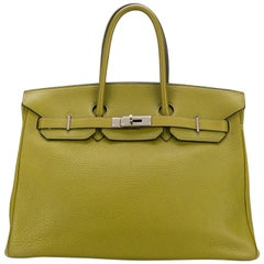 Hermès Birkin 35cm Vert Anis Togo Leather
