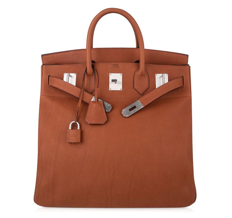 Rare Hermes Haut A Courroie (HAC) ( Birkin XL ) Handbag Orange at