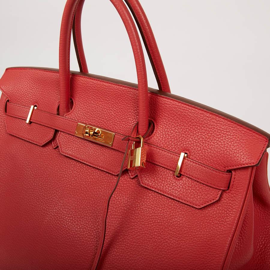 HERMES Birkin 40 Bag in Peony Togo Leather In Good Condition In Paris, FR
