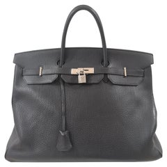 Vintage Hermes Birkin 40 Black 