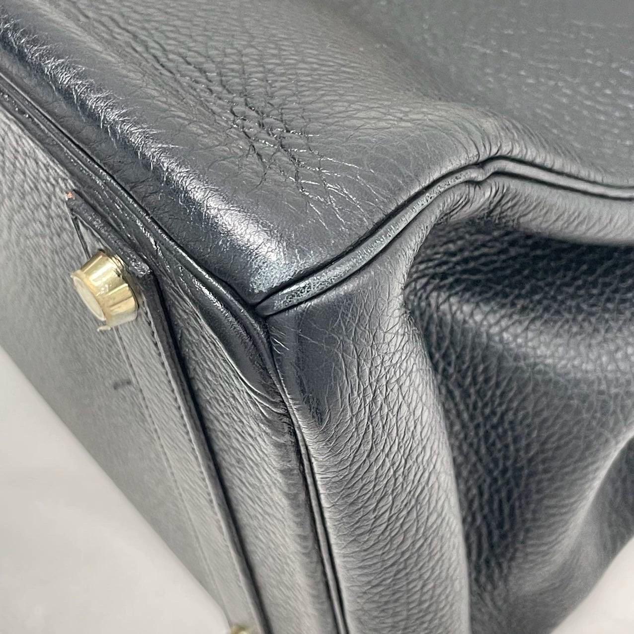 Hermes Birkin 40 Black Togo Leather Gold Hardware 2001 5
