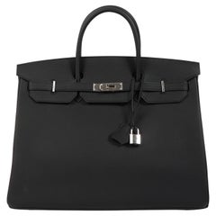 Hermès Birkin 40 Black Togo Palladium Hardware