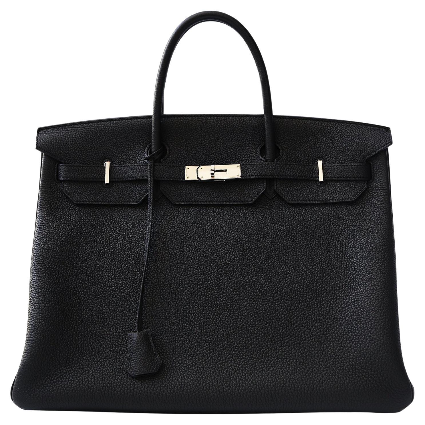 Hermès Birkin 40 Schwarz Togo PHW