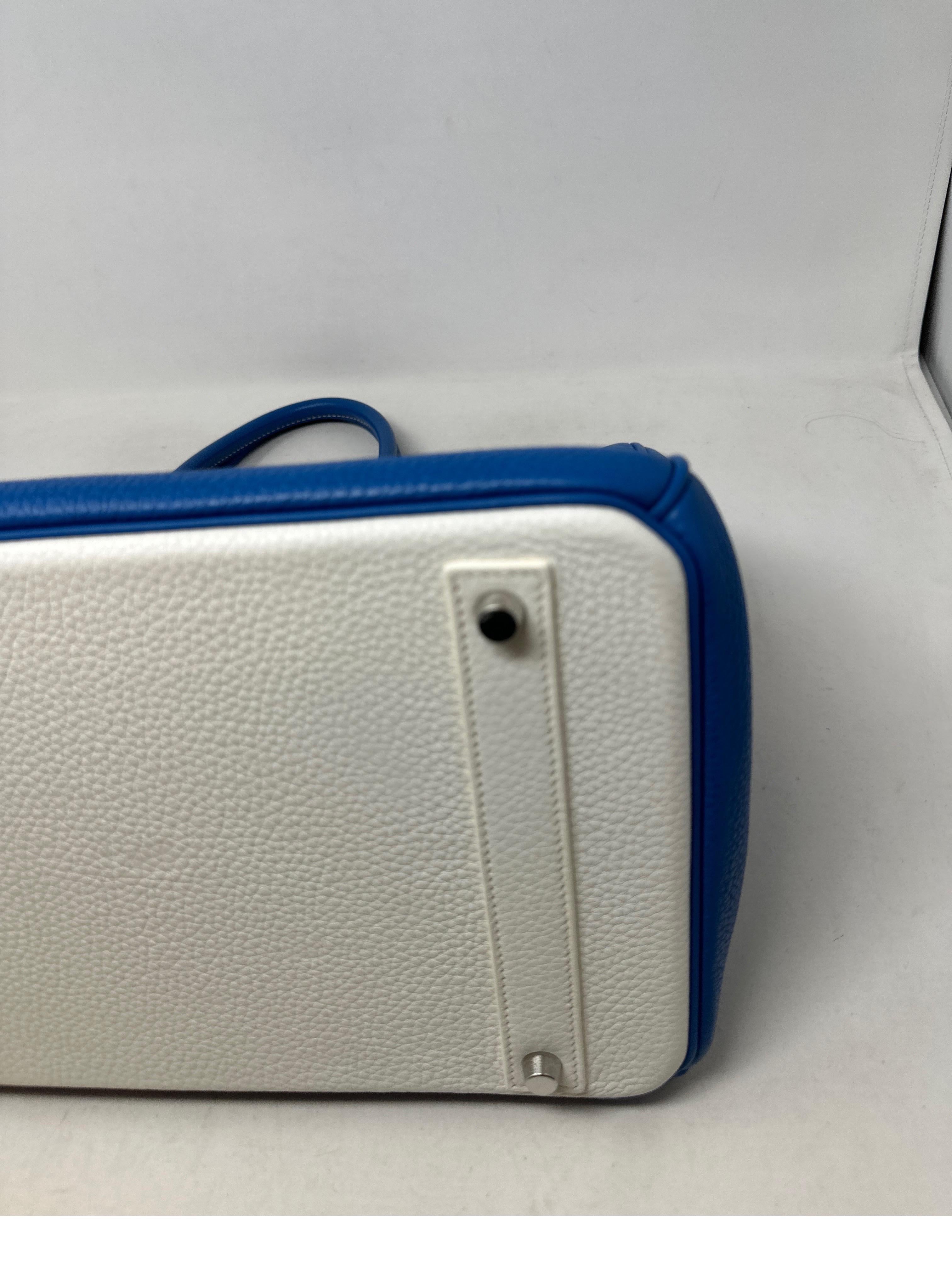 Hermes Birkin 40 Blue Mykonos Bag 10