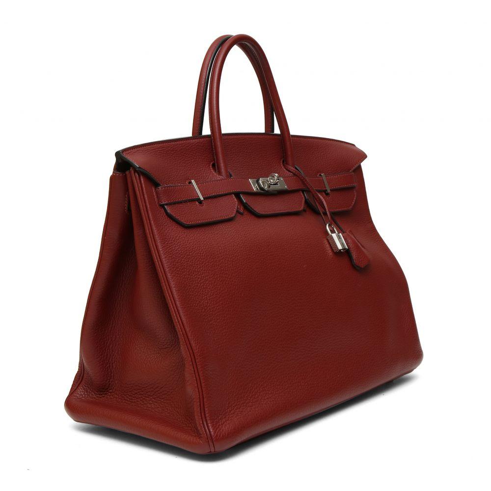 Hermès Birkin 40 Bordeaux burgundy bag In Good Condition In Capri, IT