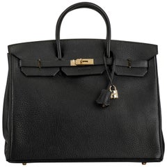 Hermes Birkin 40 cm Black Togo with Gold Hardware Bag