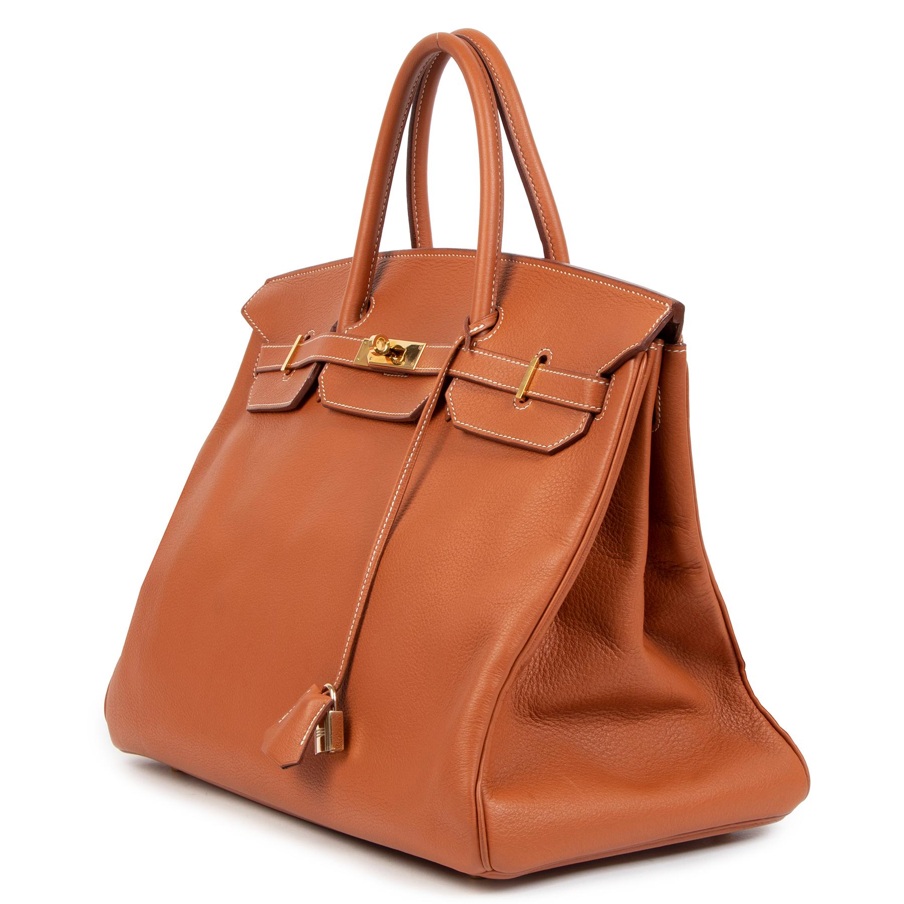 Hermès Birkin 40 Etrusque Clemence Taurillon GHW In Excellent Condition In Antwerp, BE