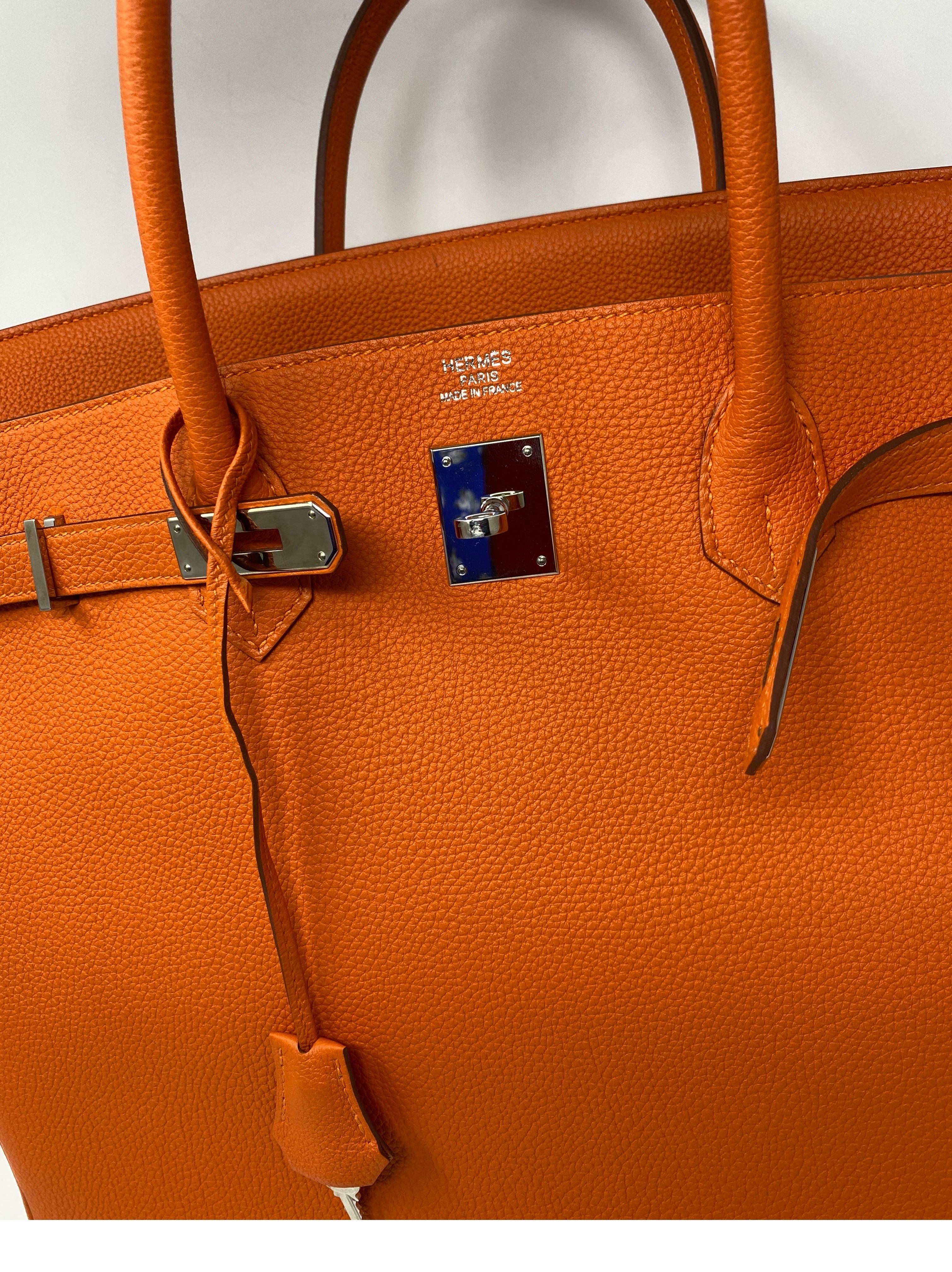 Hermes Birkin 40 Feu Orange Togo 4