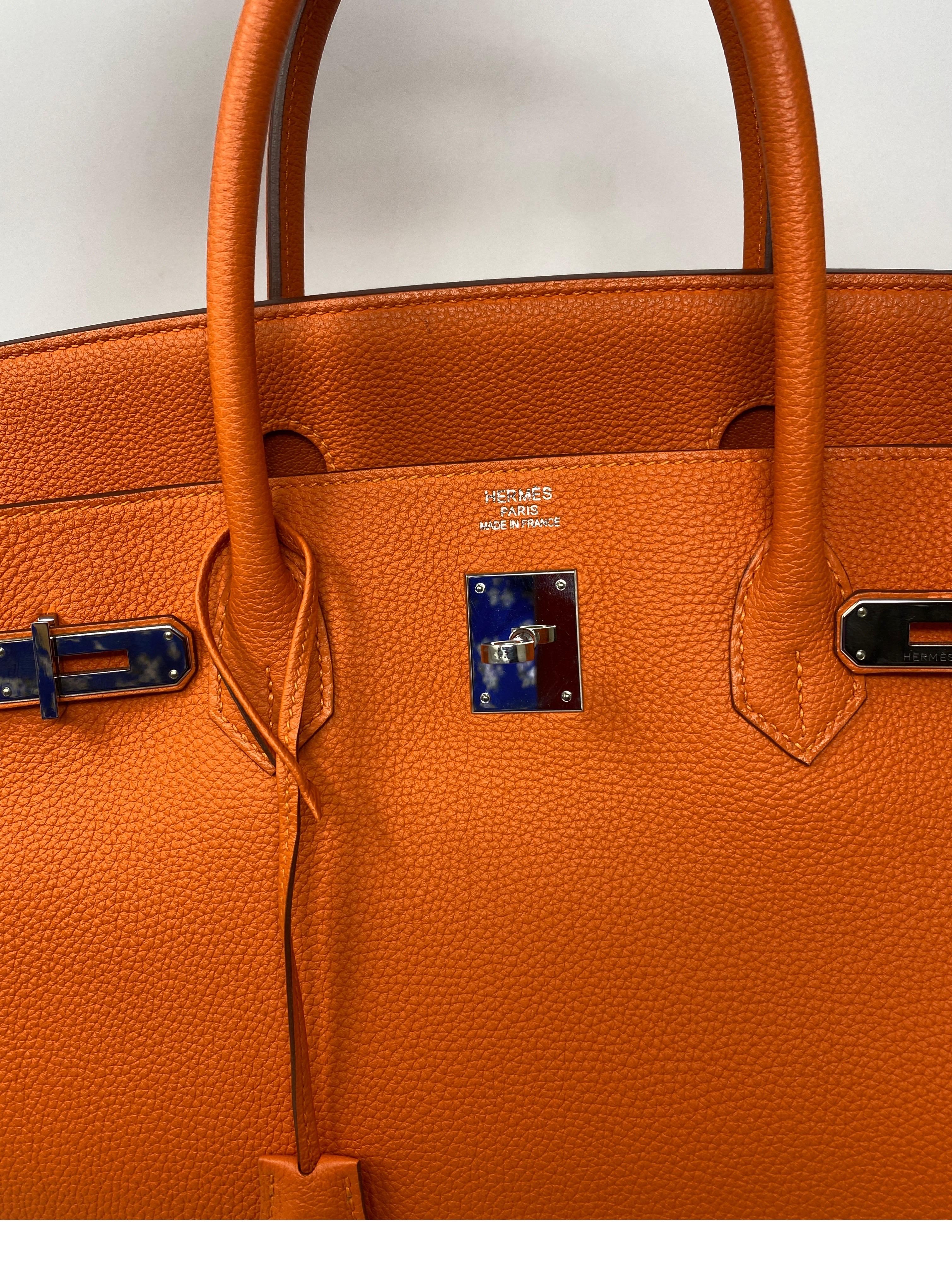 Hermes Birkin 40 Feu Orange Togo 2