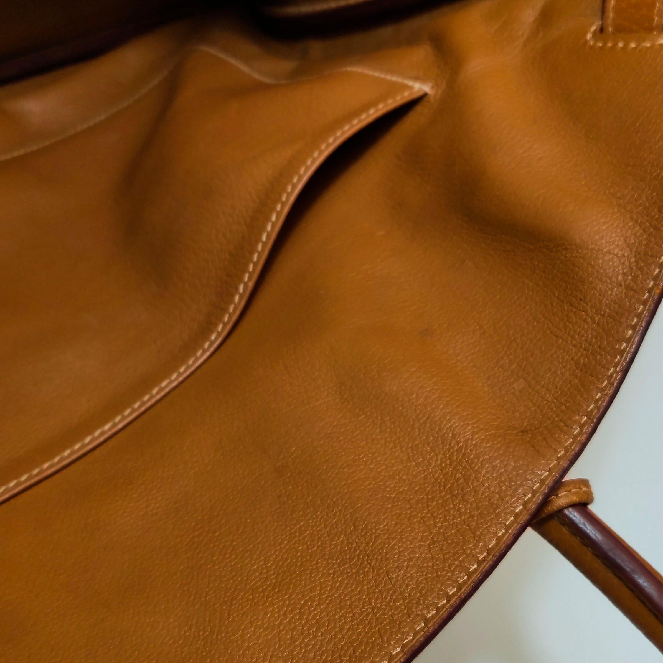 Hermes Birkin 40 Gold TC Clemence Leather Gold Hardware 1994 For Sale 3