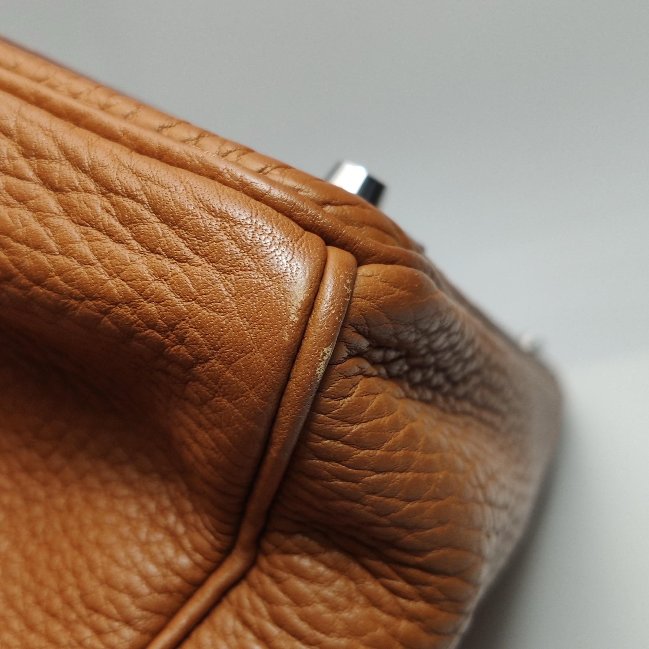 Hermes Birkin 40 Oro Togo Pelle di vitello Palladium Hardware Box M Stamp 2009 in vendita 8