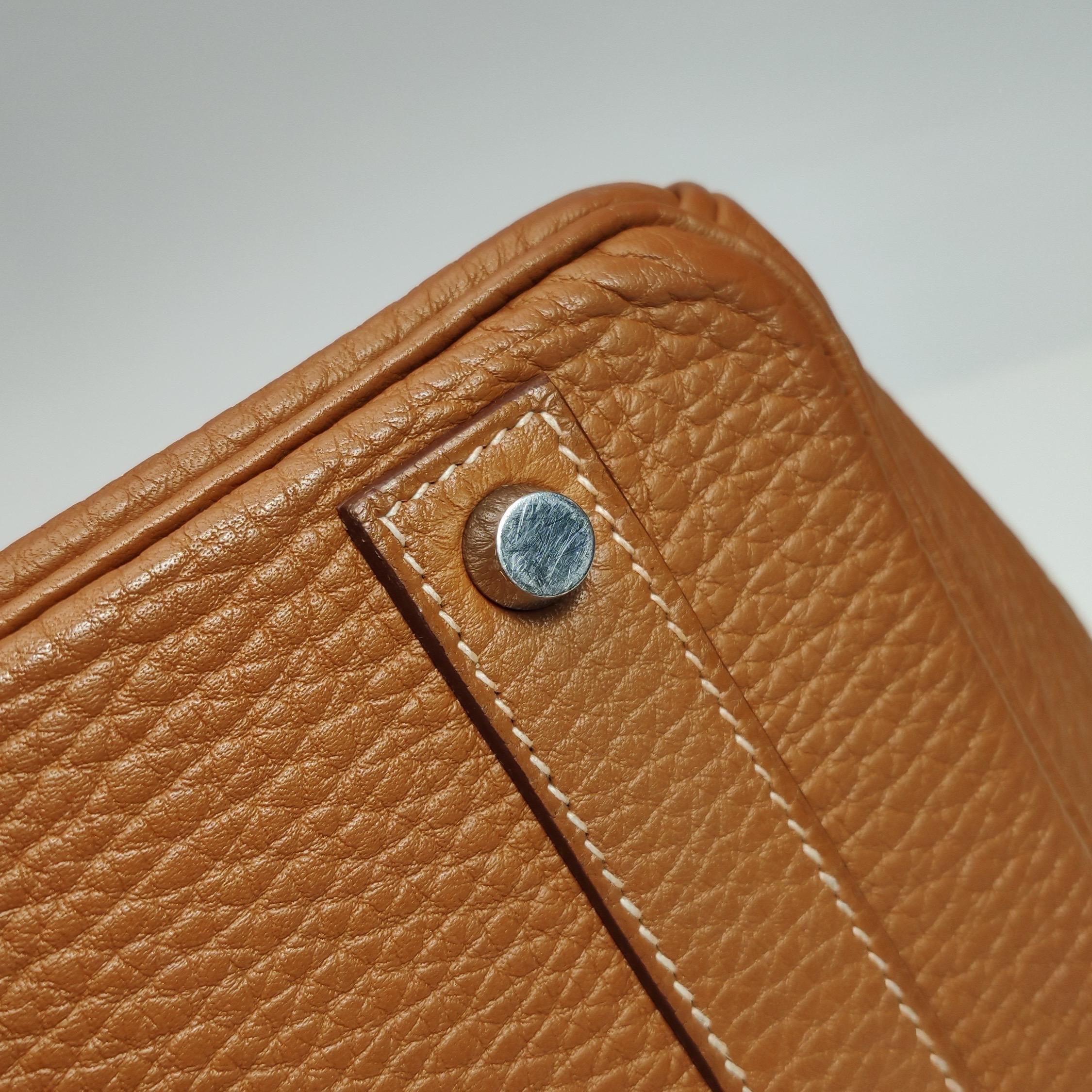Hermes Birkin 40 Oro Togo Pelle di vitello Palladium Hardware Box M Stamp 2009 in vendita 9
