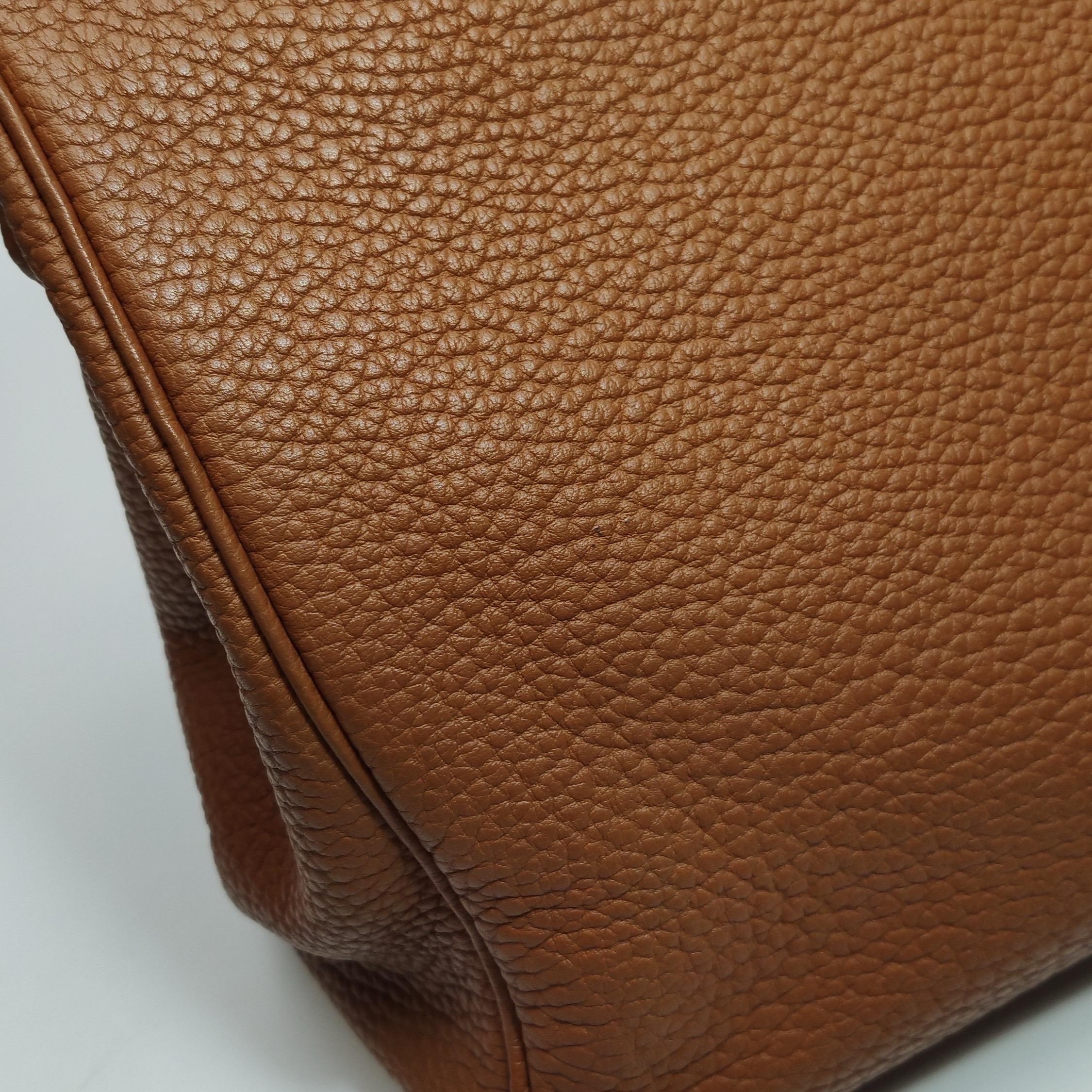 Hermes Birkin 40 Oro Togo Pelle di vitello Palladium Hardware Box M Stamp 2009 in vendita 10