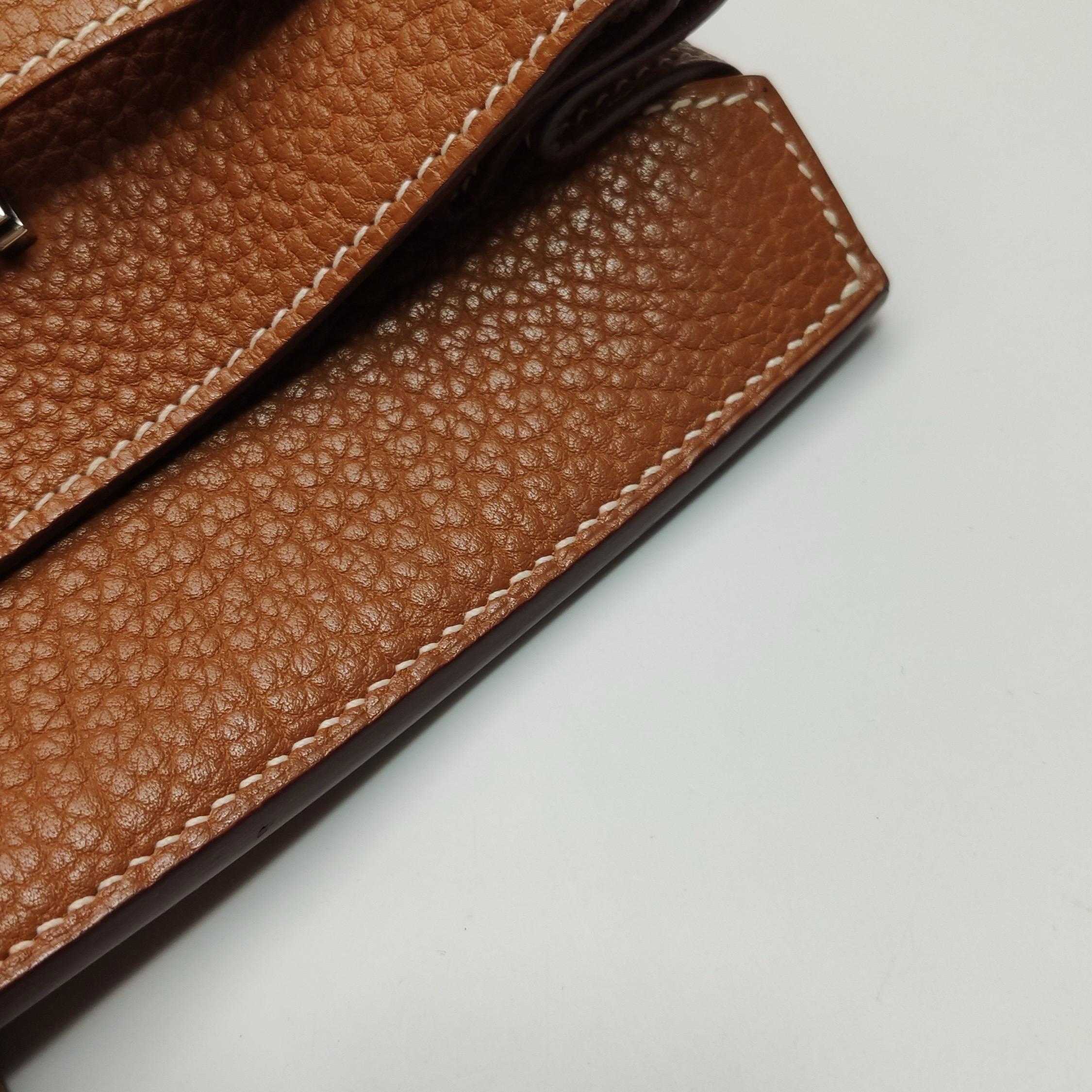 Hermes Birkin 40 Oro Togo Pelle di vitello Palladium Hardware Box M Stamp 2009 in vendita 11