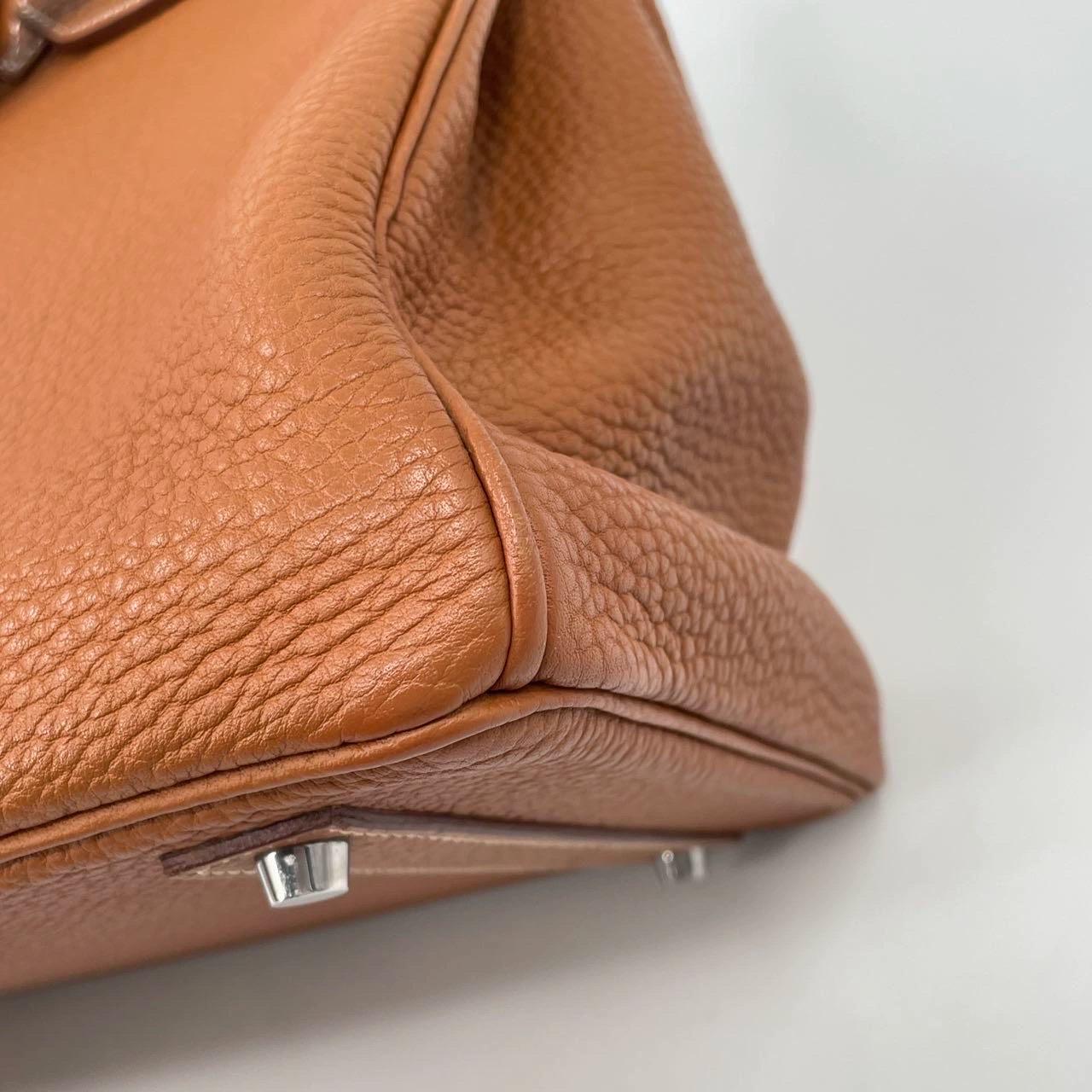 Hermes Birkin 40 Gold Togo Calfskin Leather Palladium Hardware Box M Stamp 2009 For Sale 13