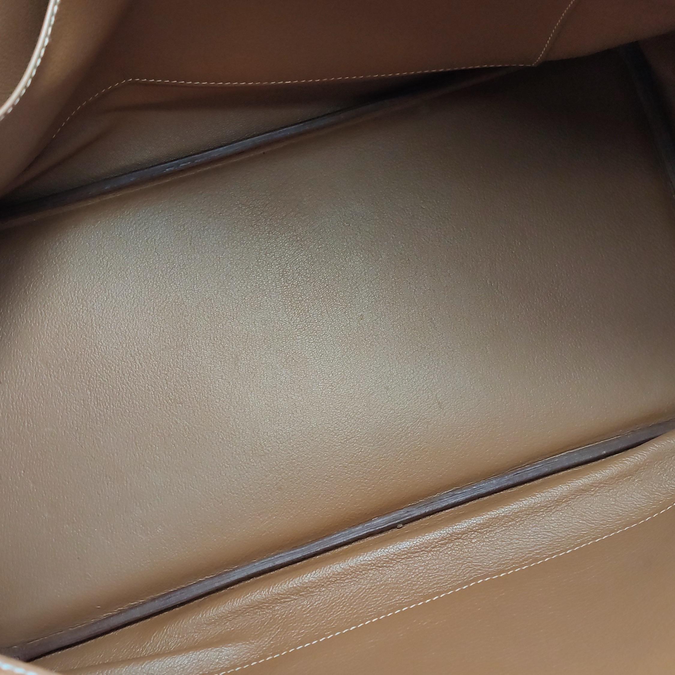 Hermes Birkin 40 Oro Togo Pelle di vitello Palladium Hardware Box M Stamp 2009 in vendita 3