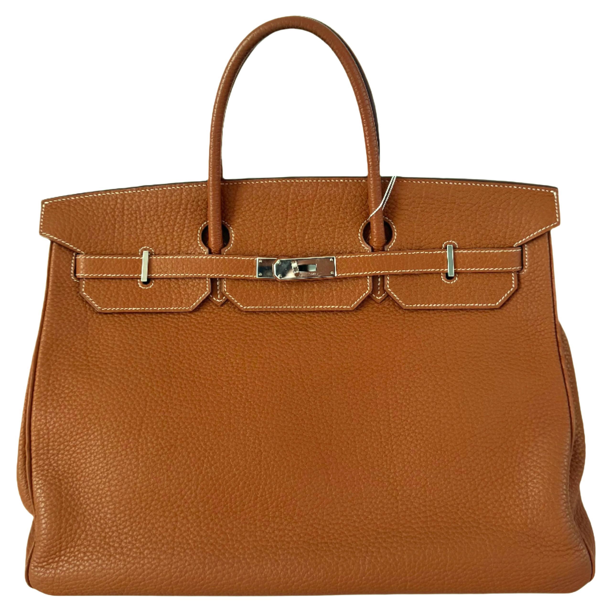 Hermes Birkin 40 Gold Togo Calfskin Leather Palladium Hardware Box M Stamp 2009 For Sale