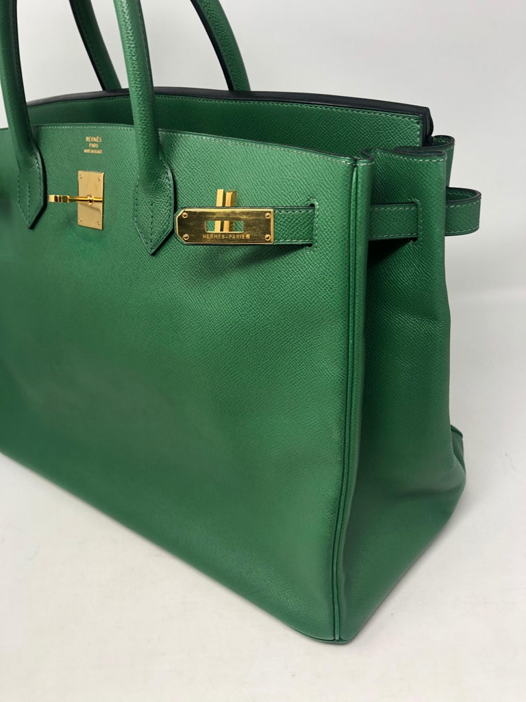 HERMÈS Women's Birkin Bag 40 Leather in Green