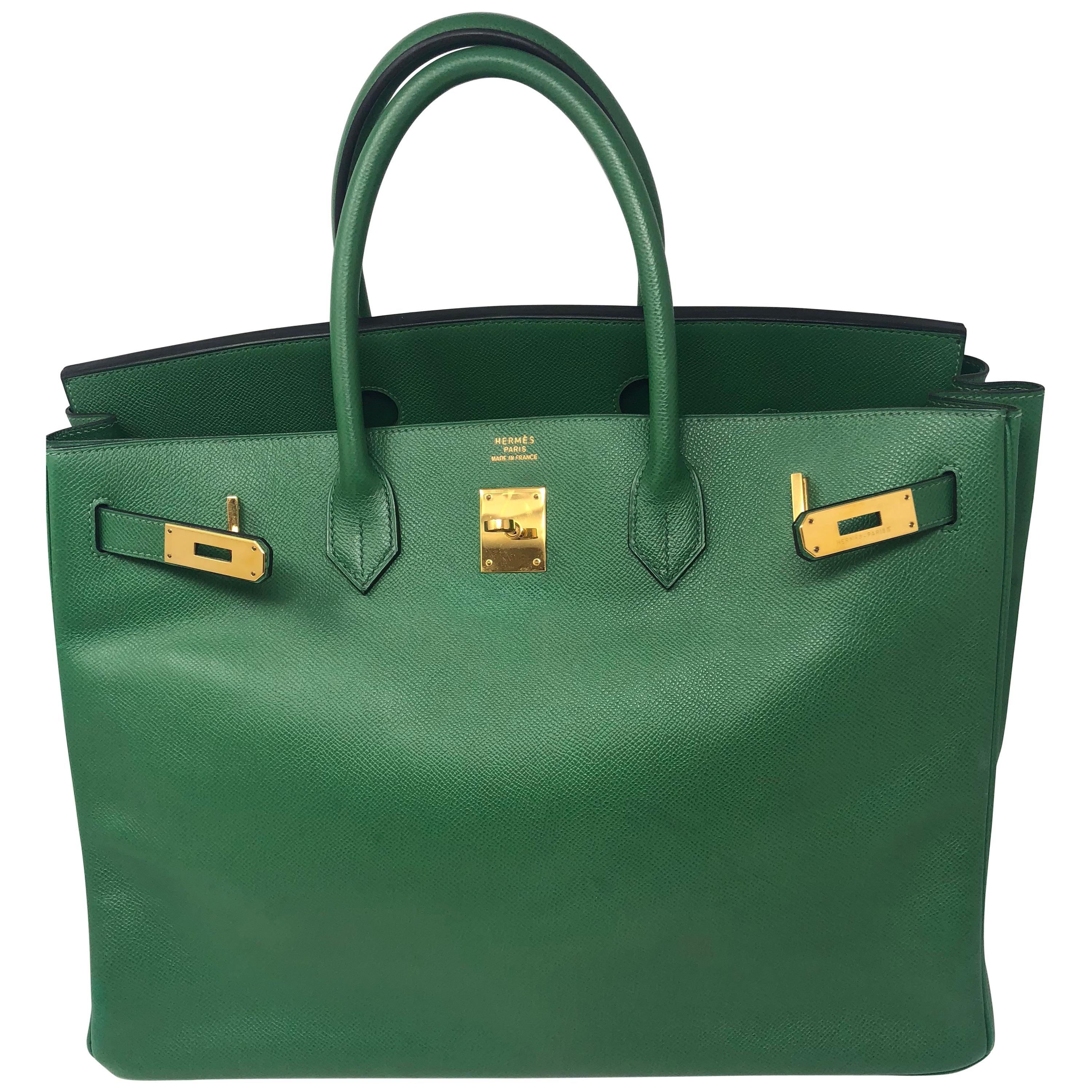 hermes green bag