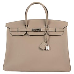 Hermès Birkin 40 Gris Tourterelle Togo PHW