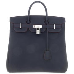 Hermes Birkin 40 NEUE Sonderbestellung Blaue Reisetasche mit oberem Griff und Box