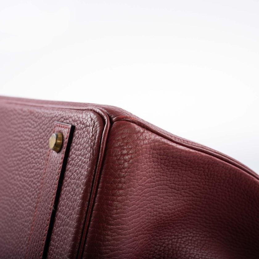 Hermès Birkin 40 Rouge H Vachette Fjord with Gold Hardware Bag For Sale 7