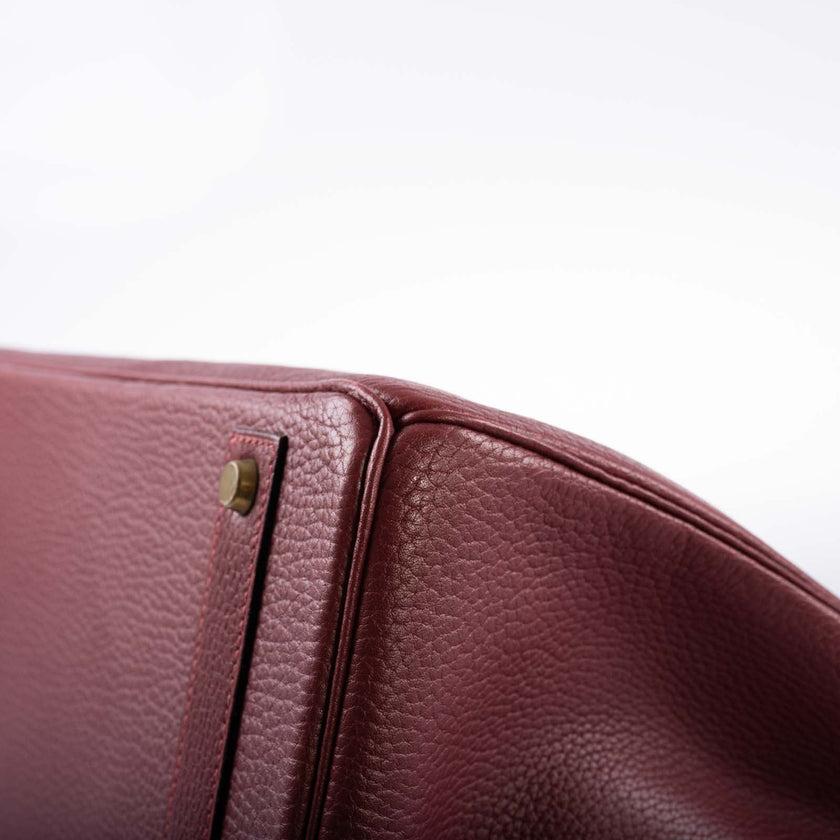 Hermès Birkin 40 Rouge H Vachette Fjord with Gold Hardware Bag For Sale 8