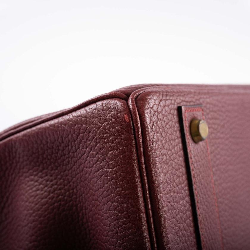 Hermès Birkin 40 Rouge H Vachette Fjord with Gold Hardware Bag For Sale 9