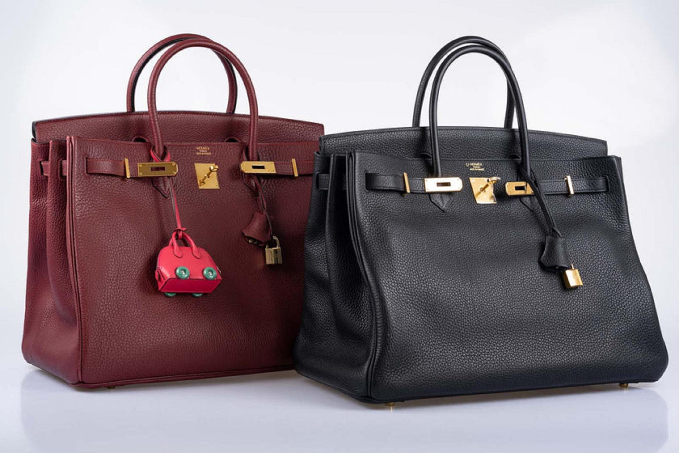 Hermès Birkin 40 Rouge H Vachette Fjord with Gold Hardware Bag For Sale 14