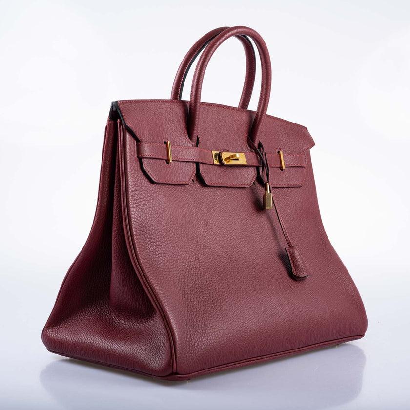 Women's Hermès Birkin 40 Rouge H Vachette Fjord with Gold Hardware Bag For Sale
