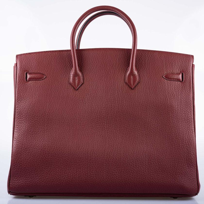 Hermès Birkin 40 Rouge H Vachette Fjord with Gold Hardware Bag For Sale 4
