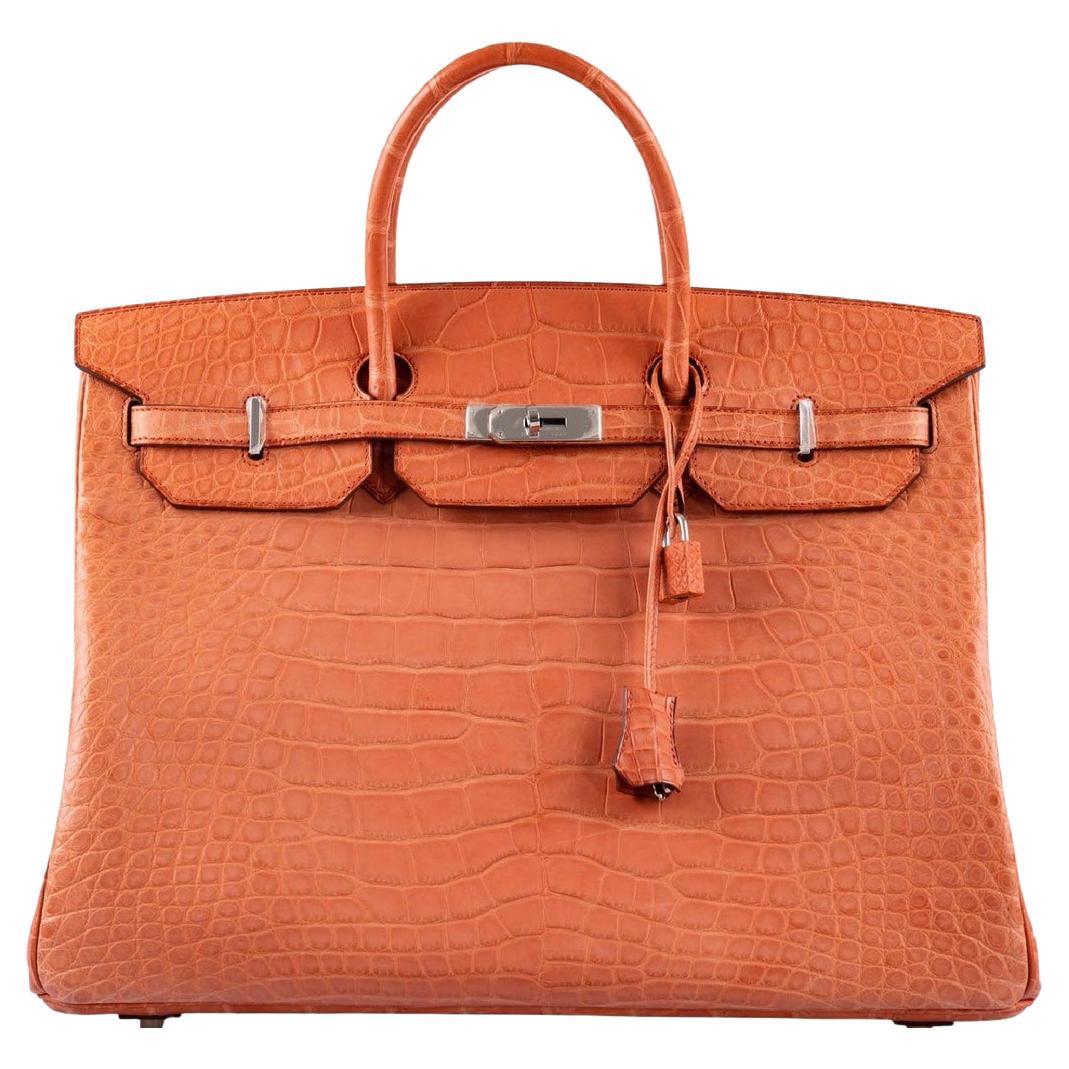 Hermes Birkin 25 Touch Framboise Veau Togo Framboise Nilo Croc Bag