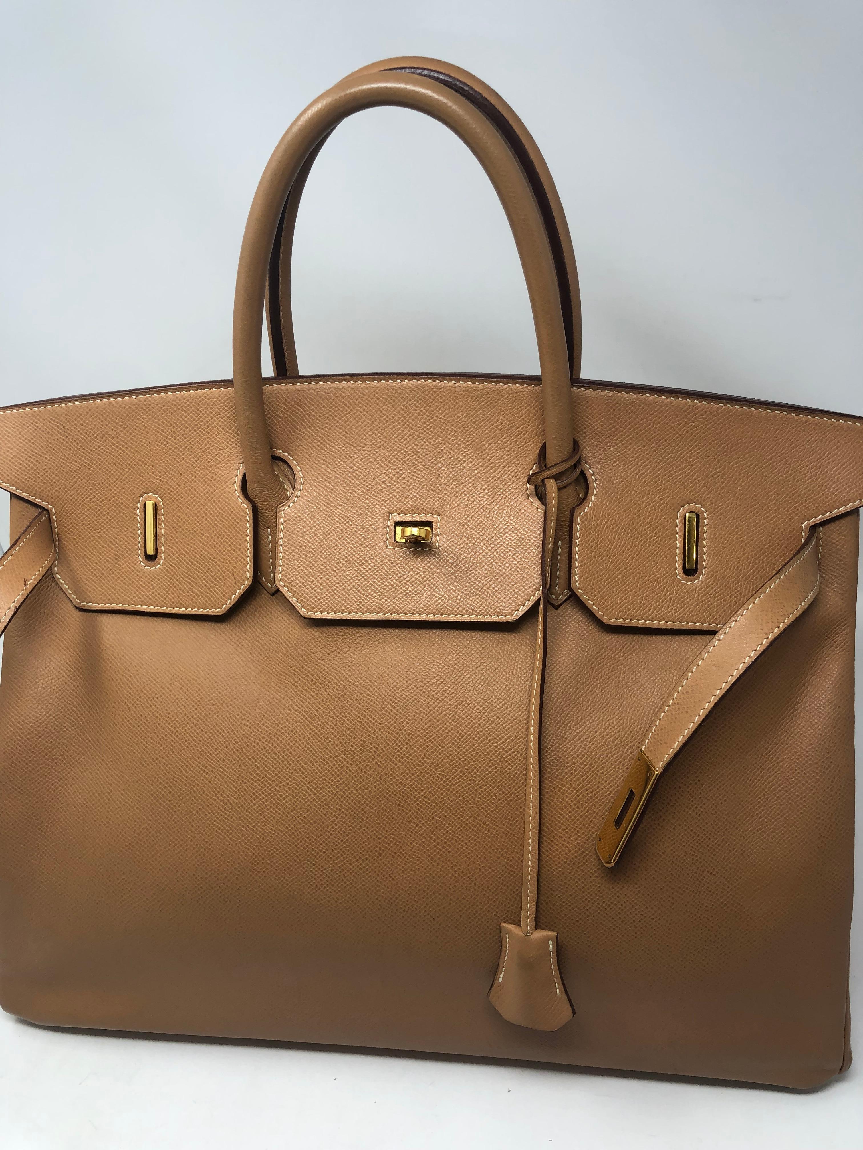 Hermes Birkin 40 Tan  In Good Condition In Athens, GA