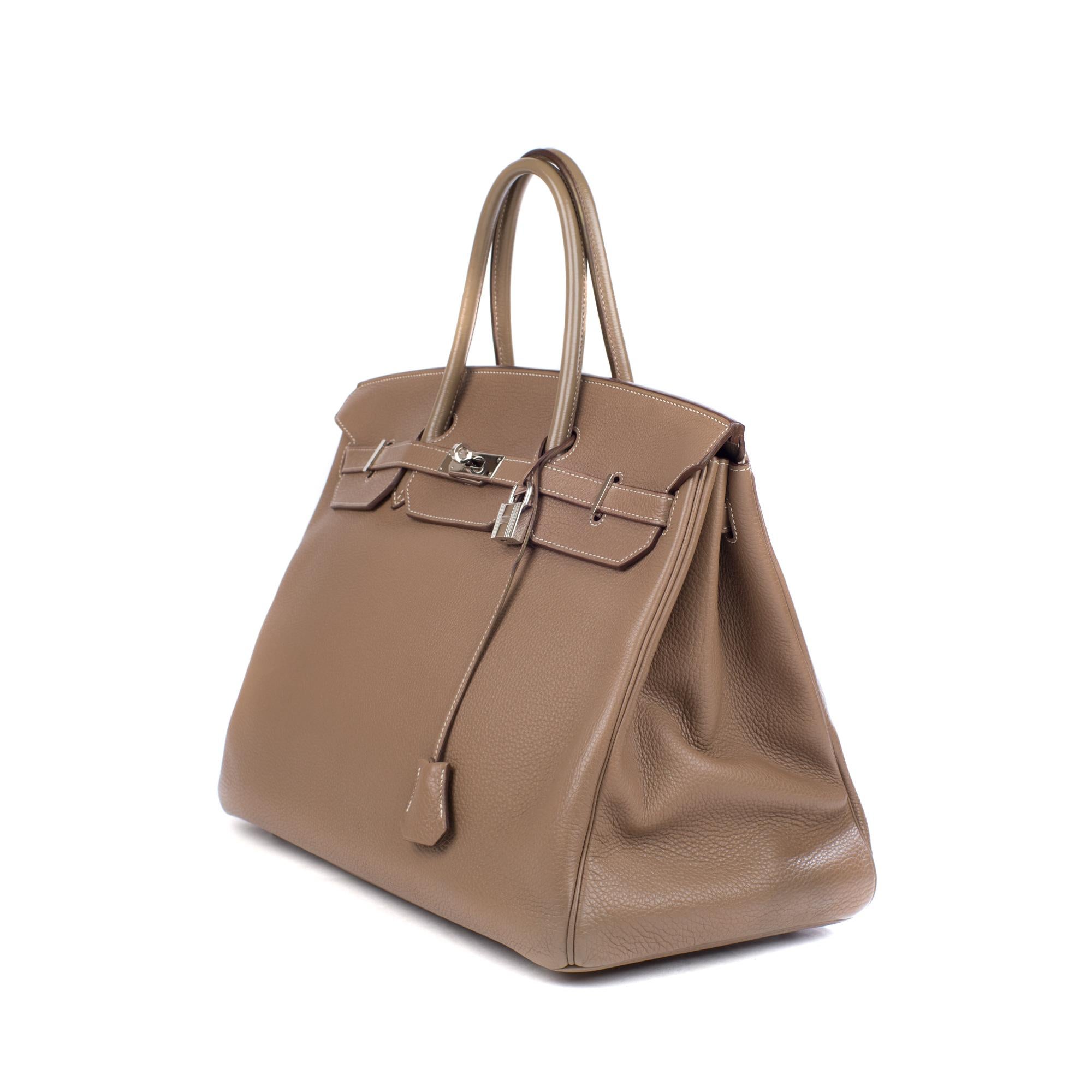 Hermes Birkin 40 Togo Etoupe Bag 1