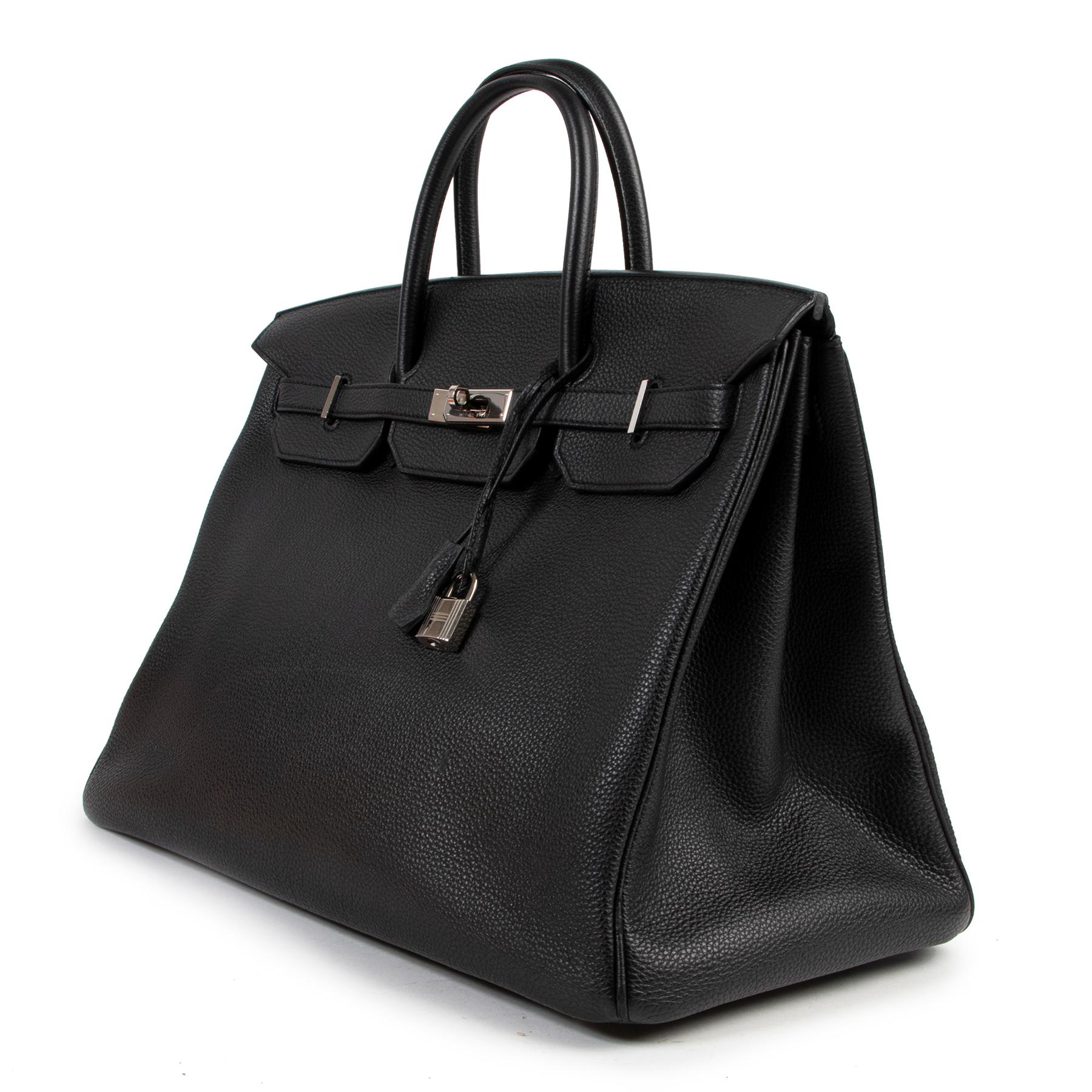 Black Hermès Birkin 40 Togo PHW