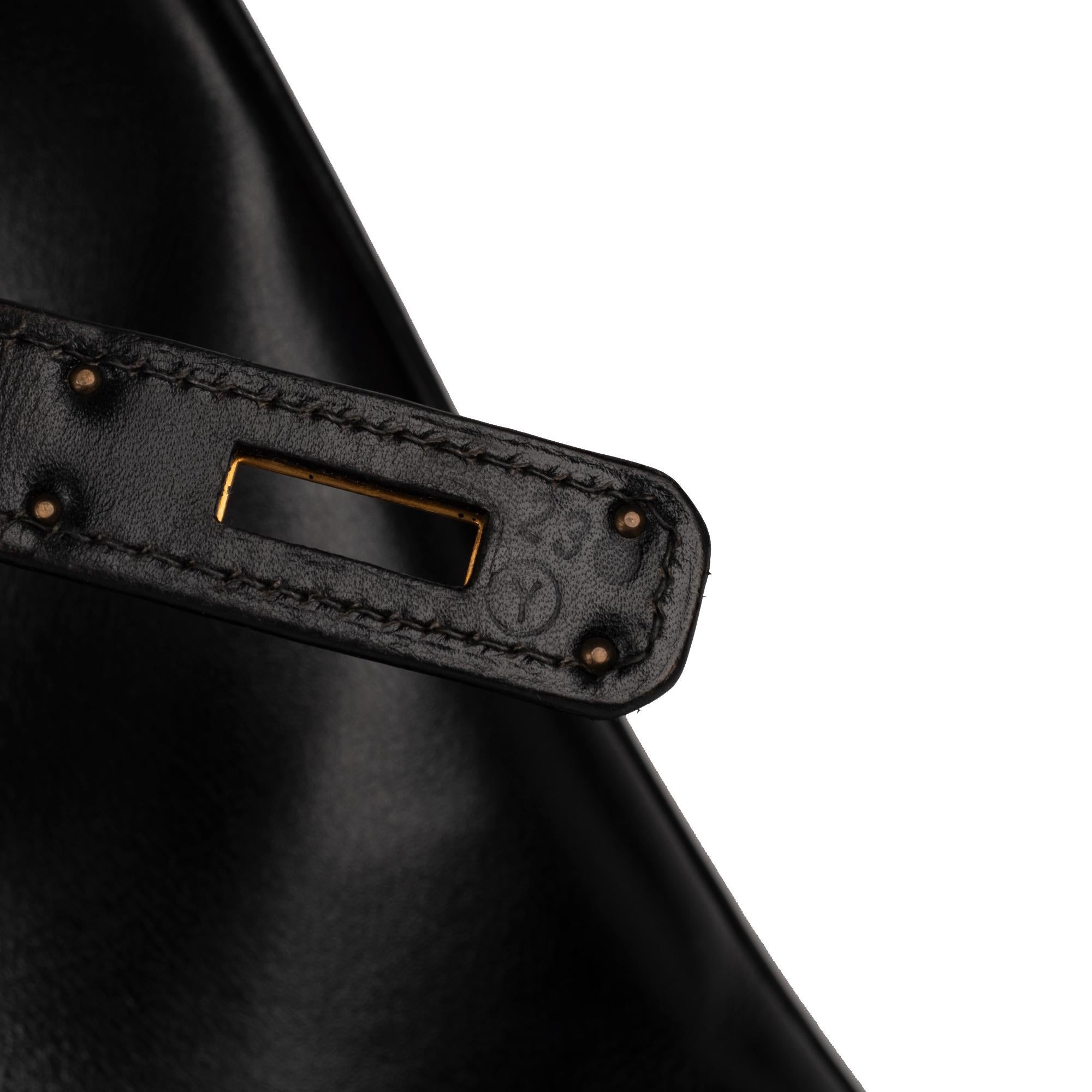 Women's Hermes Birkin 40cm Black Box Leather Handbag