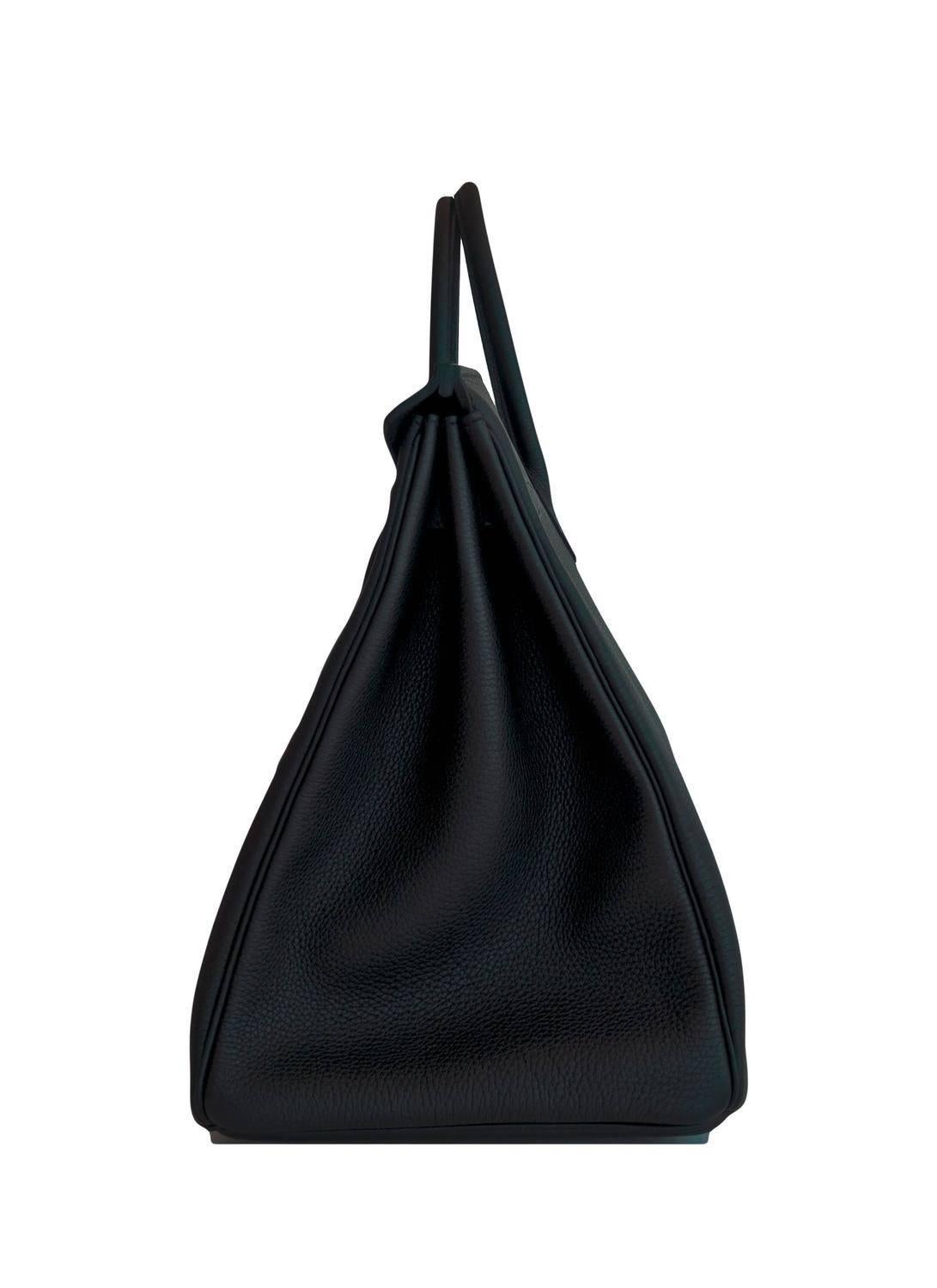 Women's or Men's Hermes Birkin 40cm Black Togo Gold Power Birkin Bag NEW RARE