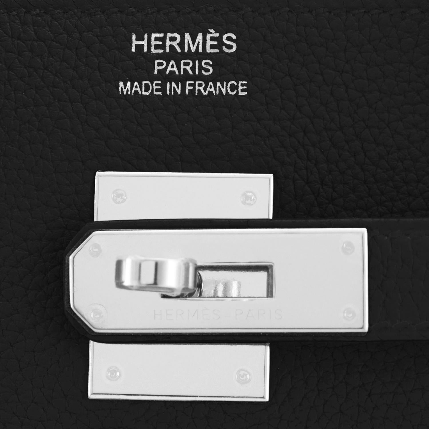 Hermes Birkin 40cm Black Togo Palladium Hardware Bag Z Stamp, 2021 ULTRA RARE 5